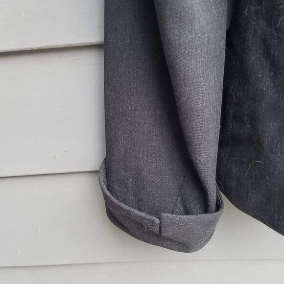 Vintage Dana Buchman Wool Blend Suit with Fur Collar - size 8 -Dark Gray - Picture 6 of 8